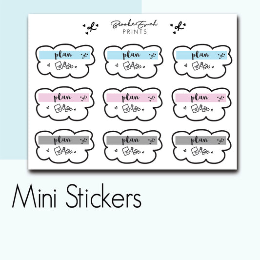 Mini Planner Stickers-  BEPM98