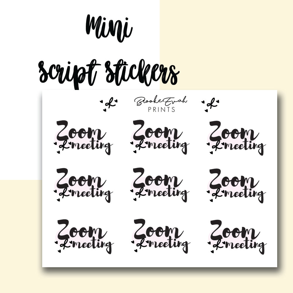 Zoom Meeting Stickers- BEPC1