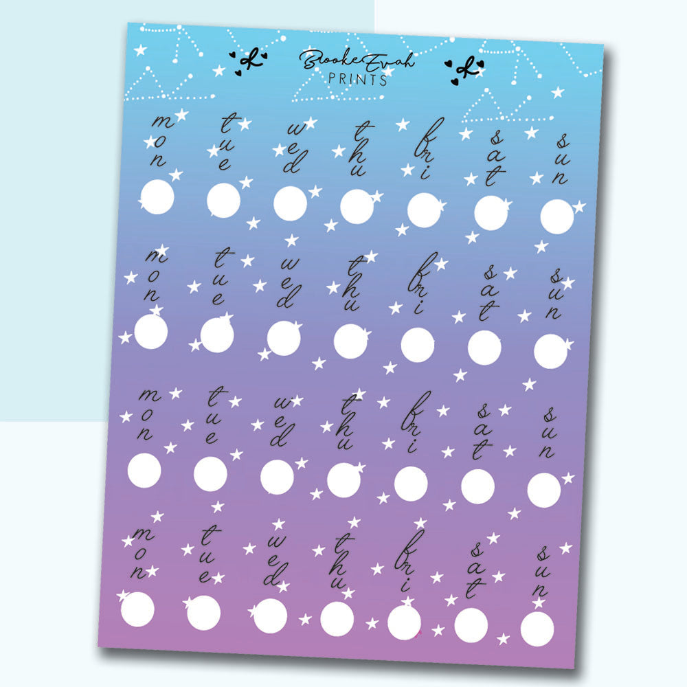 Galaxy Hobonichi weeks date covers- H19 - BrookeEvahPrints