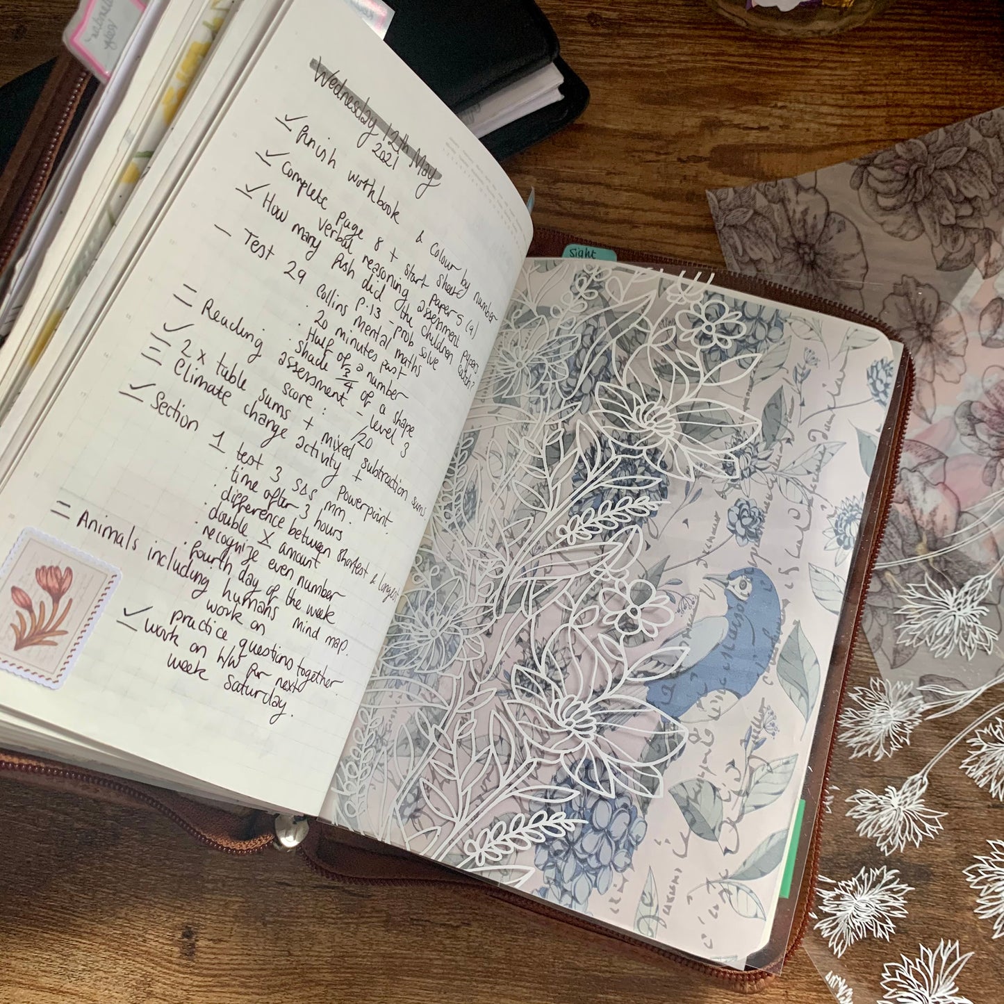 Printed Vellum X Acetate Planner Dashboard - Juliet - Elegance Collection 🤍