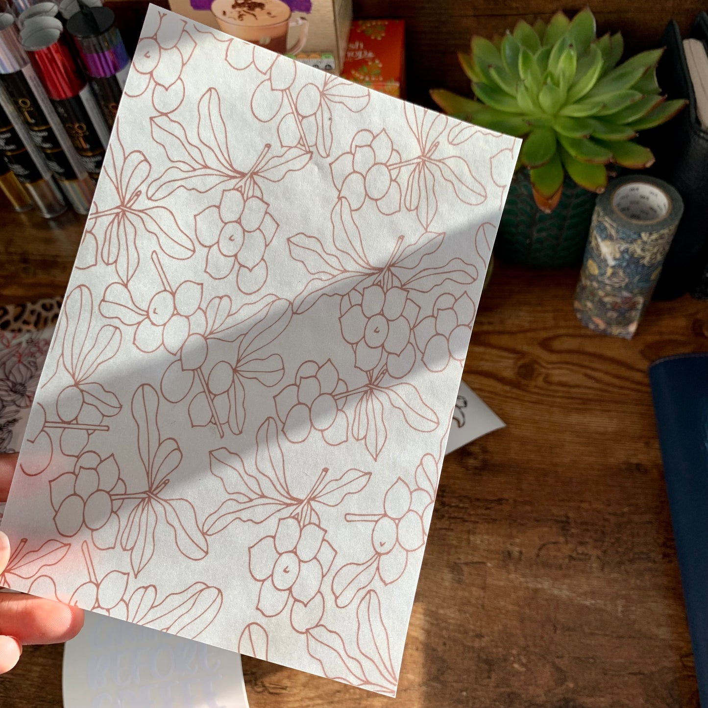 Macadamia Print - Vellum Planner Dashboard