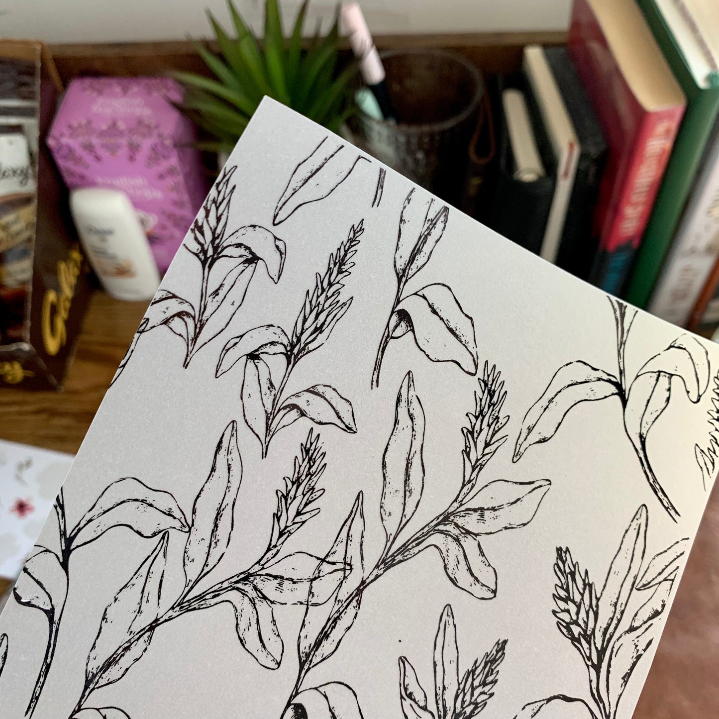 Black Foiled Botanical Leaves • Vellum X Acetate Planner Dashboards - Ginger