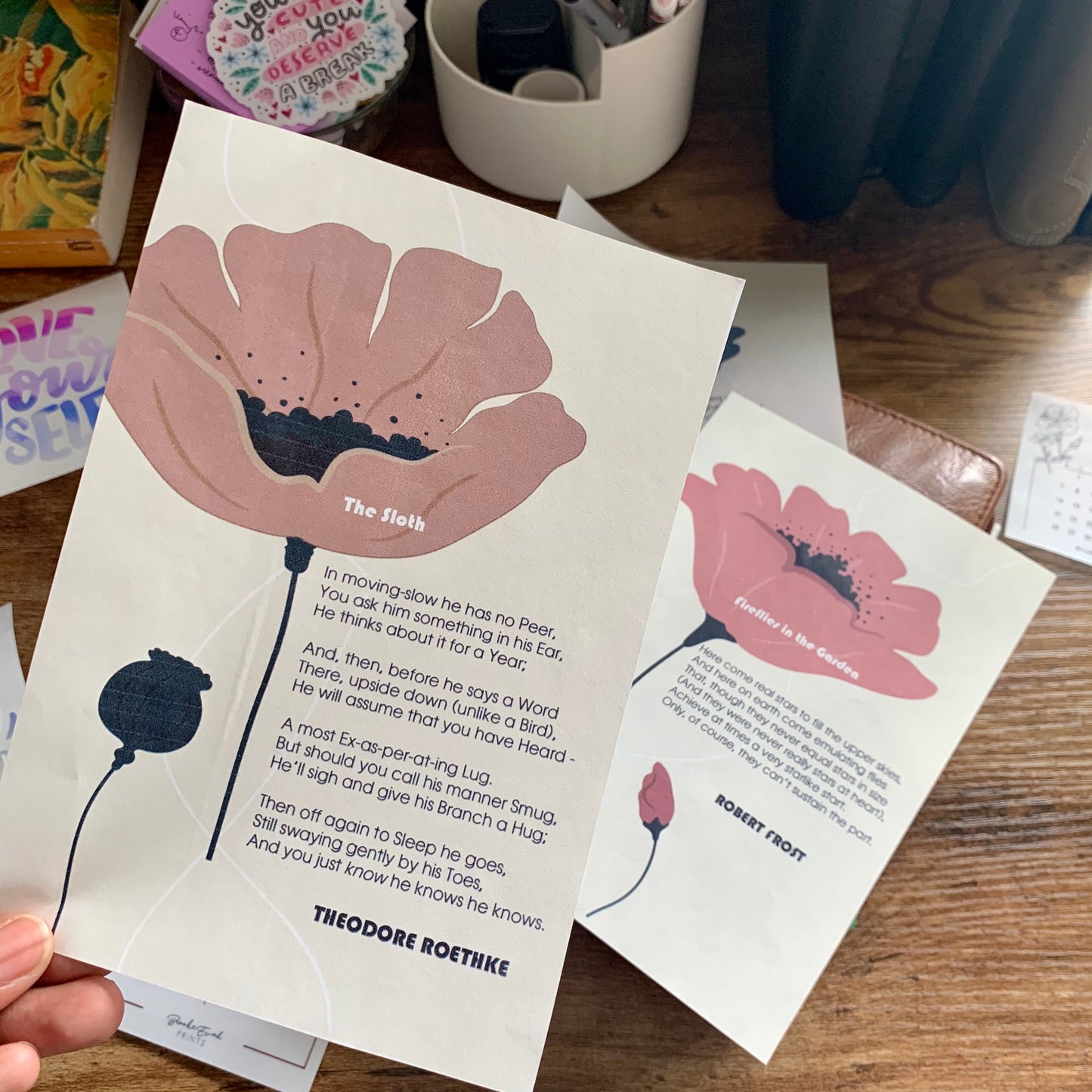 Printed Tomoe River X Vellum Planner Dashboard- The Sloth 🦥