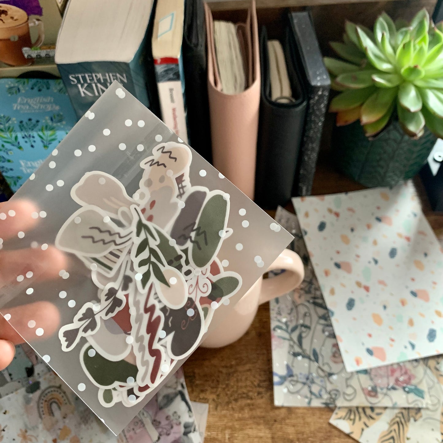 Abstract Shapes & Rainbows Sticker Flakes - Pack of 30