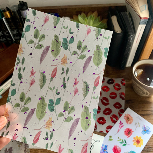 Printed Foiled Vellum Planner Dashboard- Spring Memories