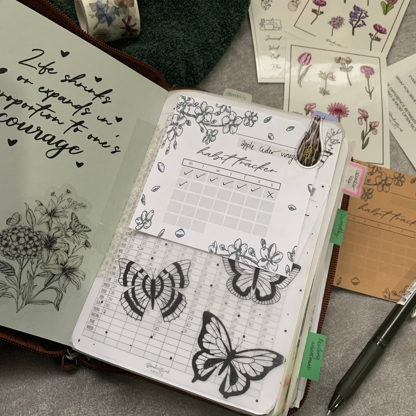 Free Habit Tracker Journal Card - 31 day tracker