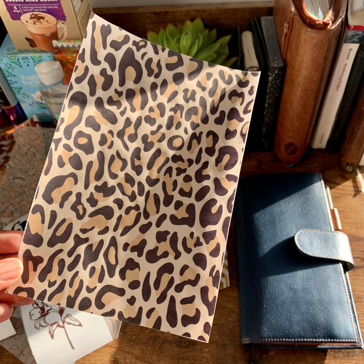 Leopard Print - Vellum Planner Dashboard