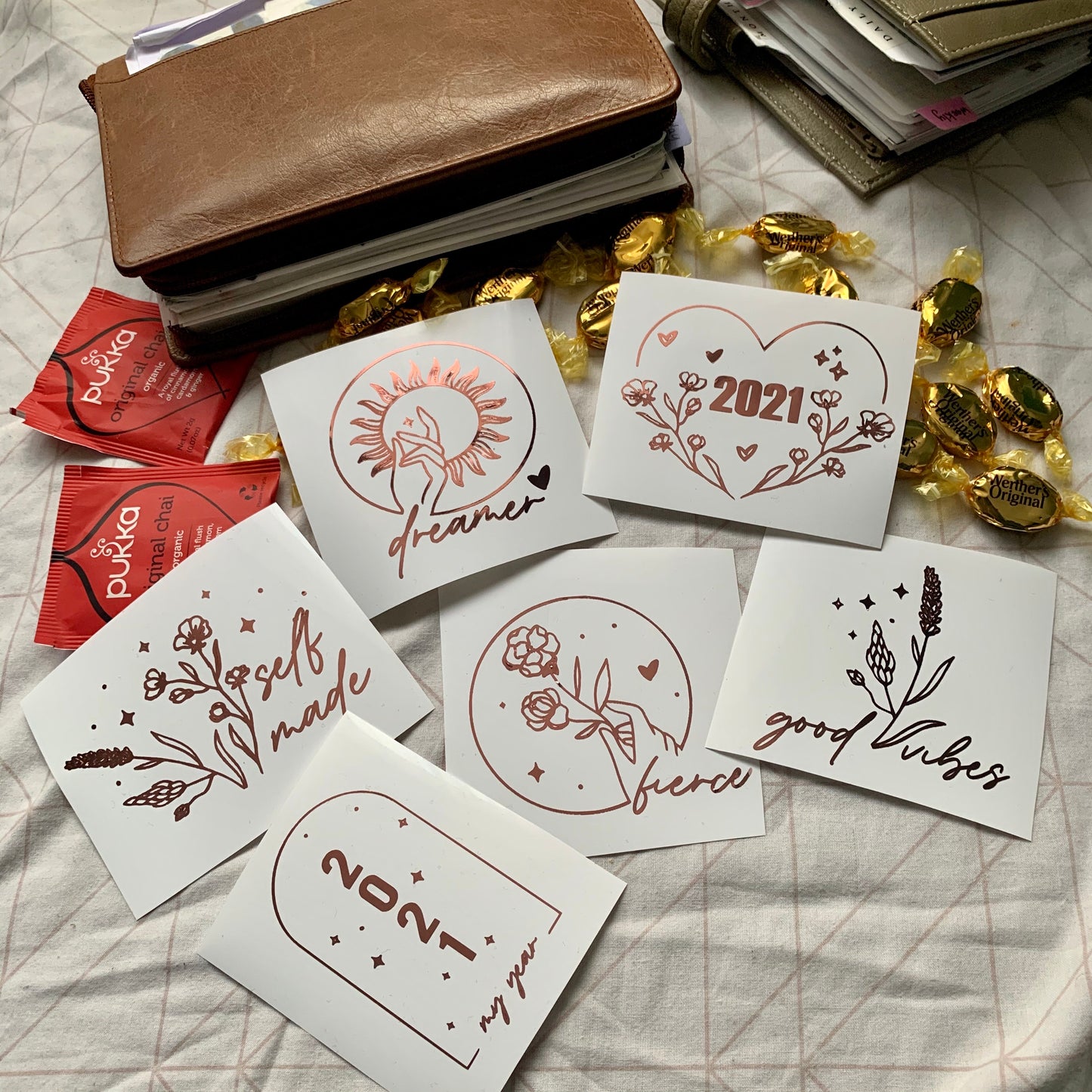🤎 Golden Collection - Vinyl Sticker Set