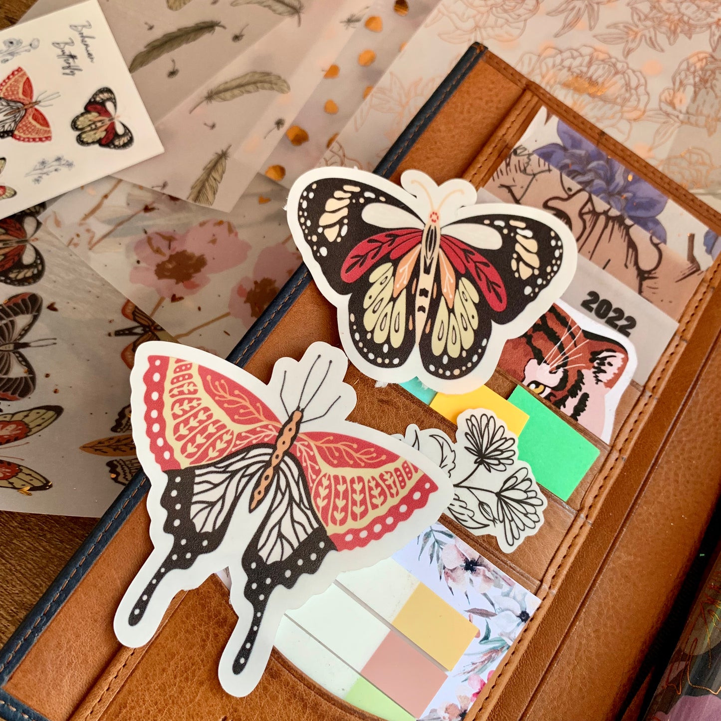 Butterfly Sticker Flake - Set of 2 - Bohemian Butterfly Collection