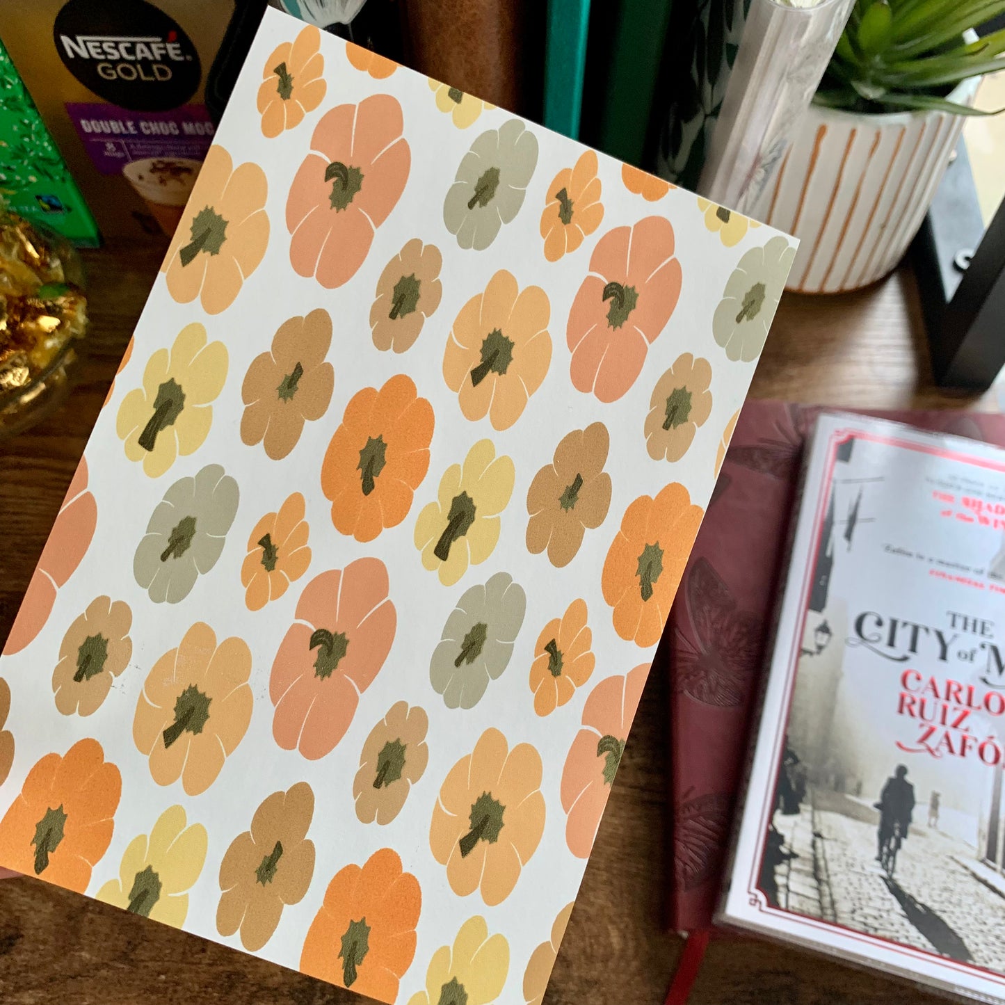 Orange & Brown Pumpkin - Tomoe River - Planner Dashboard - Cute Pumpkins