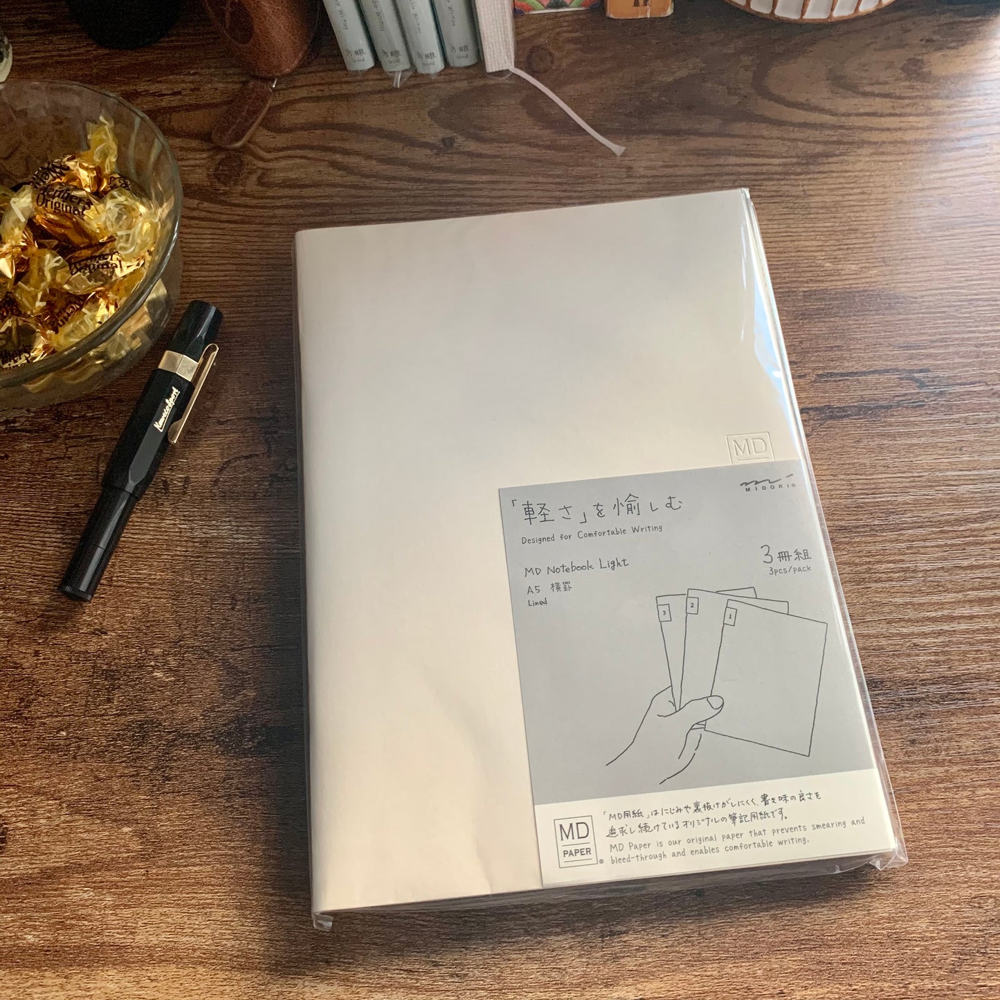 MD paper - Midori A5 notebook light - Lined Paper