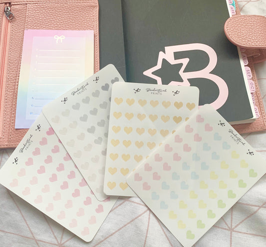 Transparent Heart Stickers