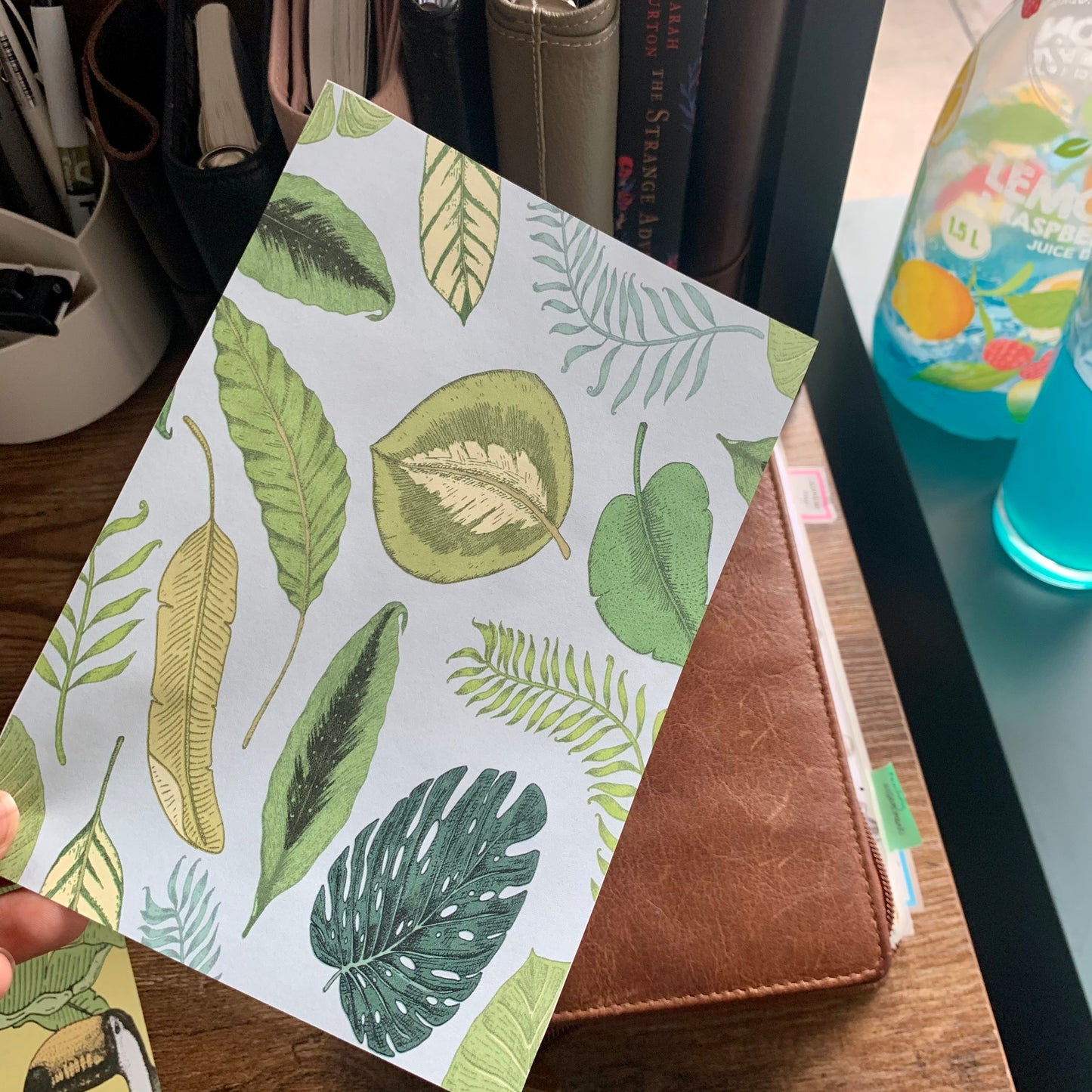 Printed Tomoe River Paper Planner Dashboards- Mint Tropics
