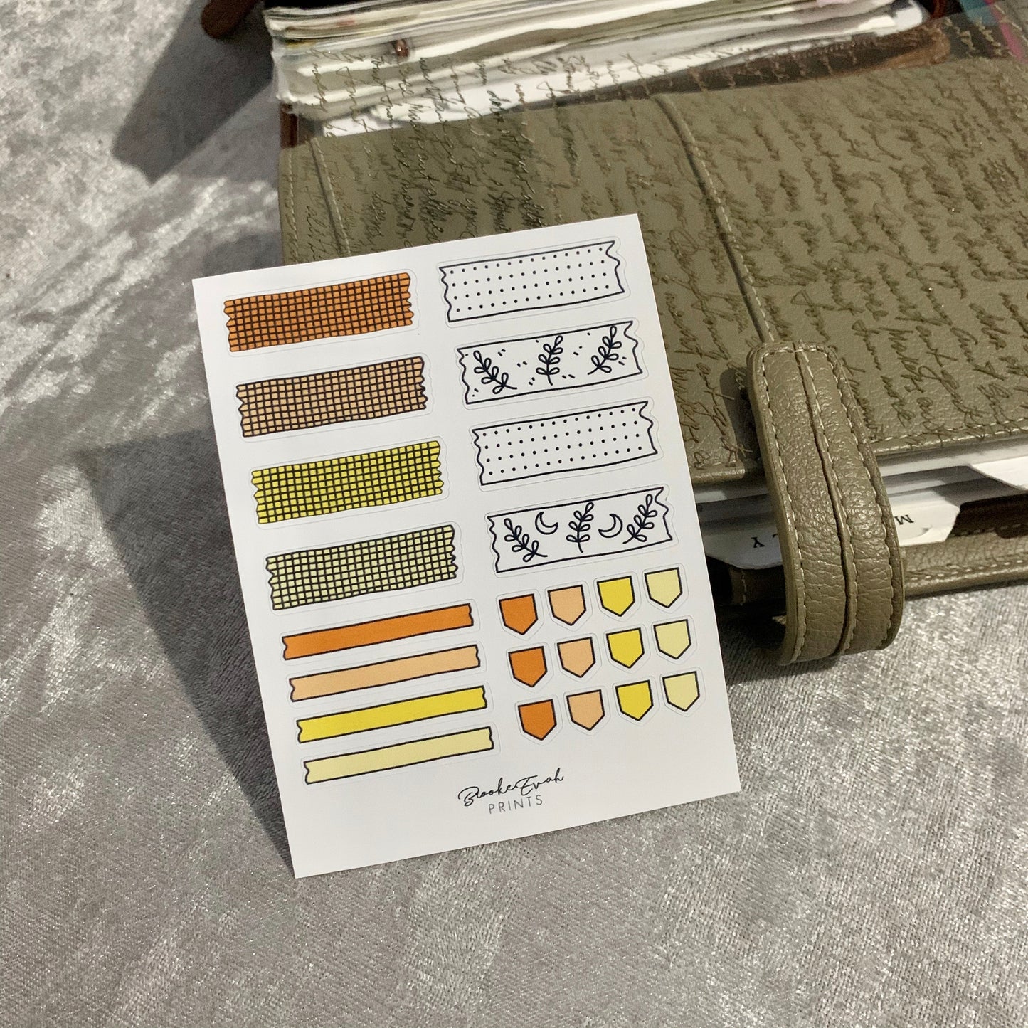 Washi Strip Stickers - Functional