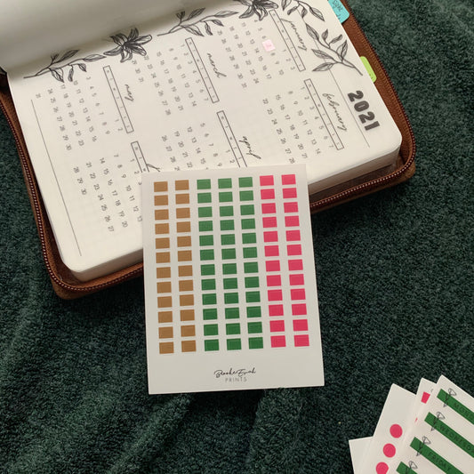 Transparent Square Stickers X Autumn collection