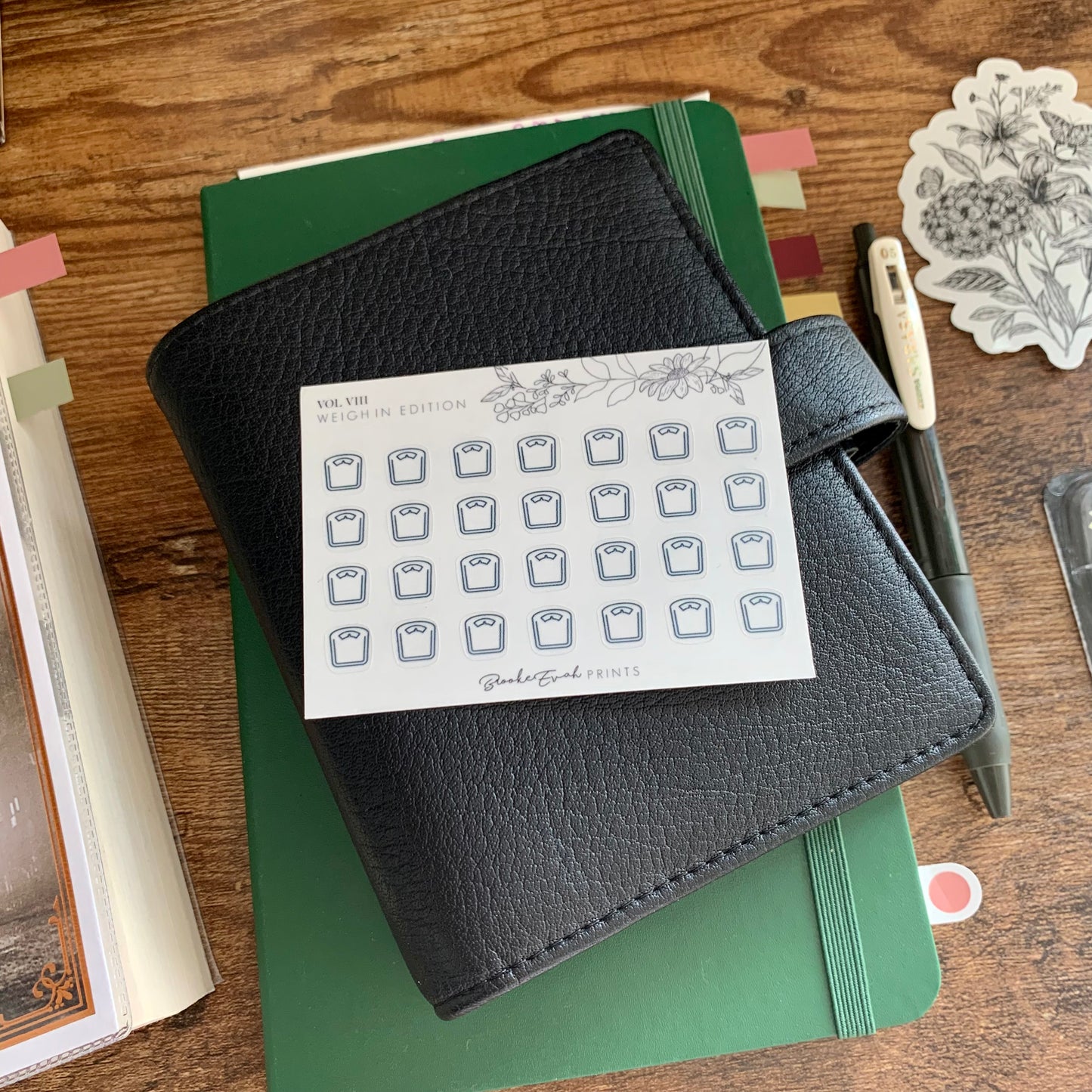 mini Minimal Weigh In Icon Stickers
