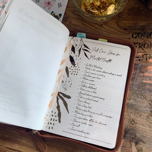 Acetate Planner Dashboard - Self Care Ideas For Mental Health