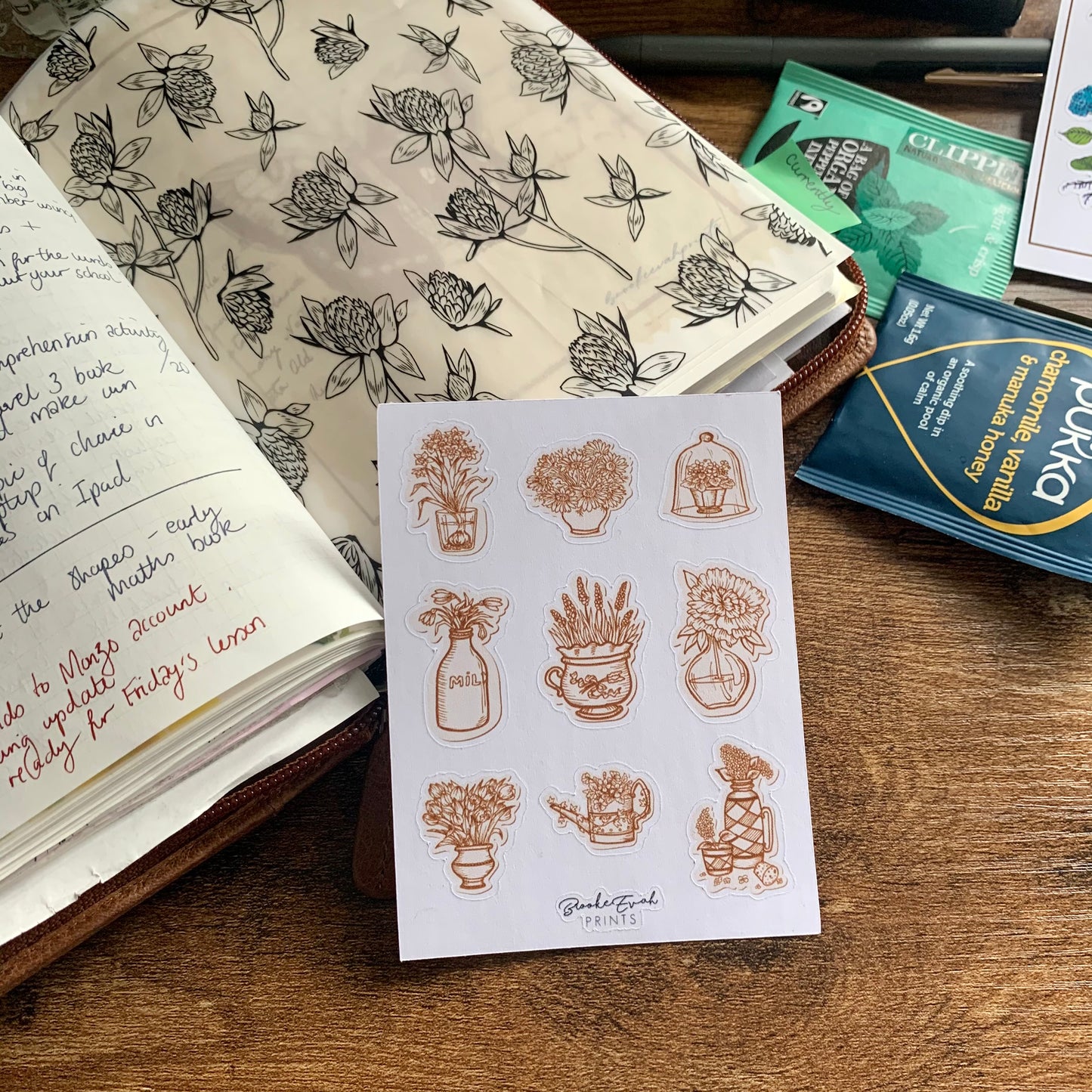 Vintage Humming Bird Collection Stickers