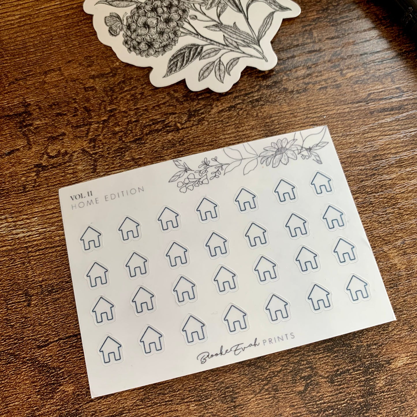 mini Minimal Home Icon Stickers