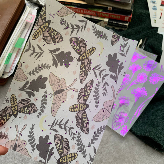 Printed Vellum Planner Dashboards - Purple Forest v2 💜