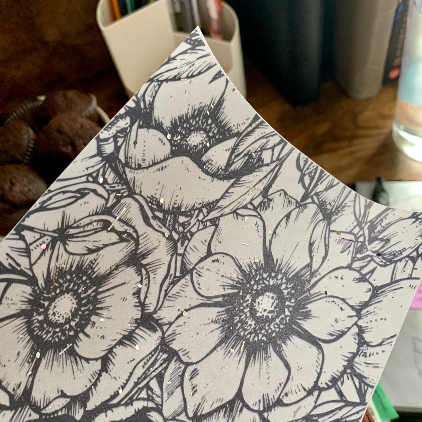 Printed Vellum Planner Dashboards - Floral Sparkle
