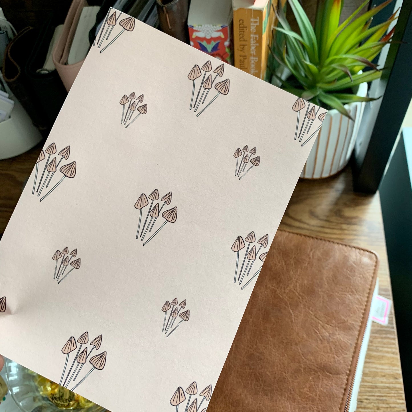 Printed Tomoe River Paper Planner Dashboards- Shrooms