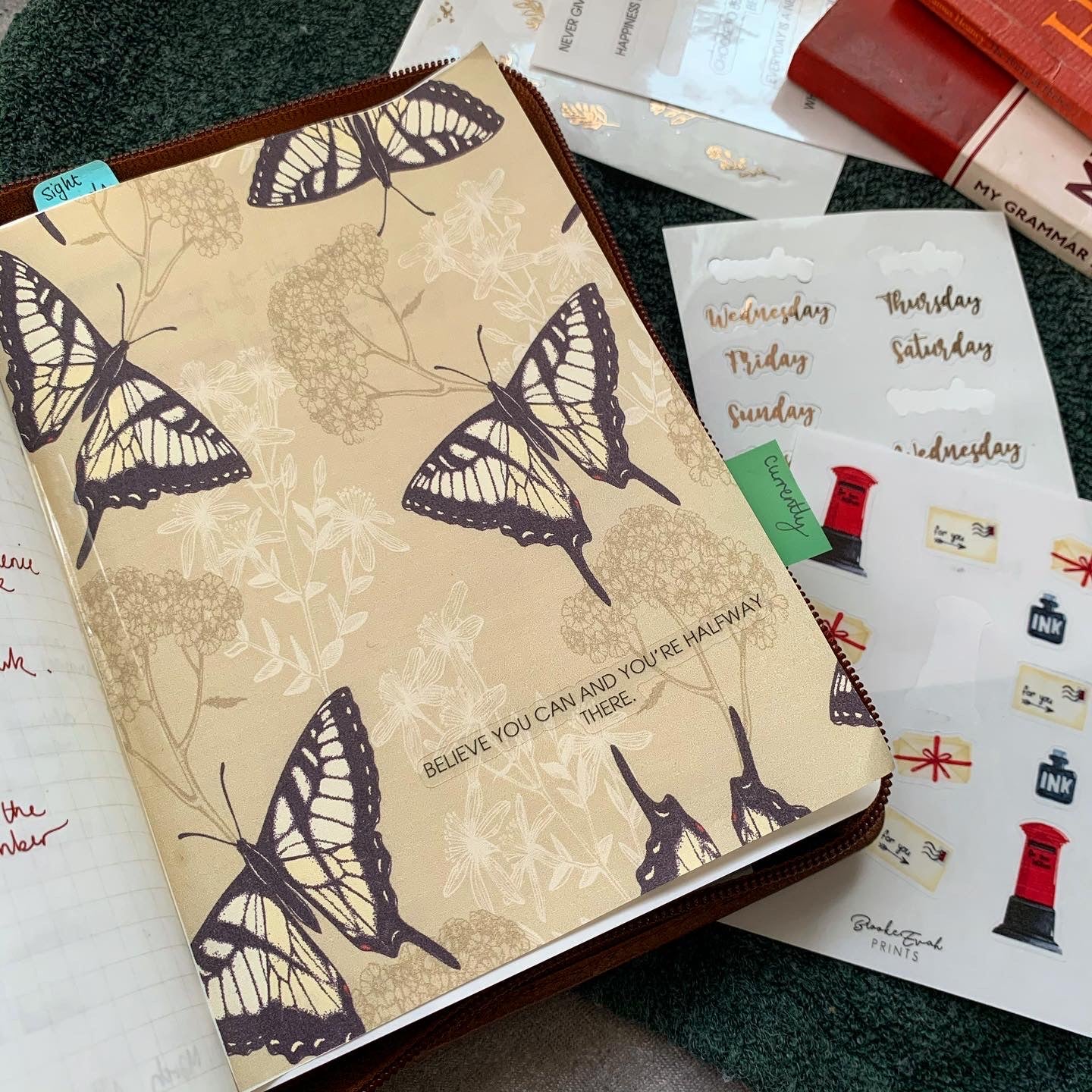 Printed Tomoe River Paper Planner Dashboards- Soft Springs v2