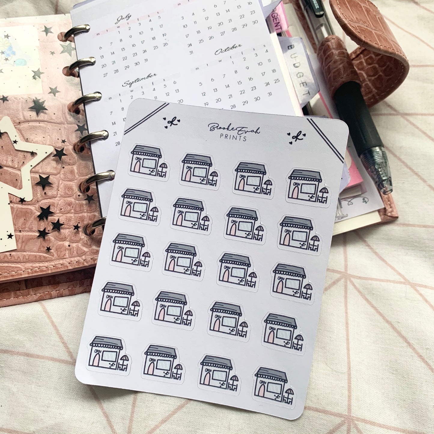 Restaurant Doodle Stickers