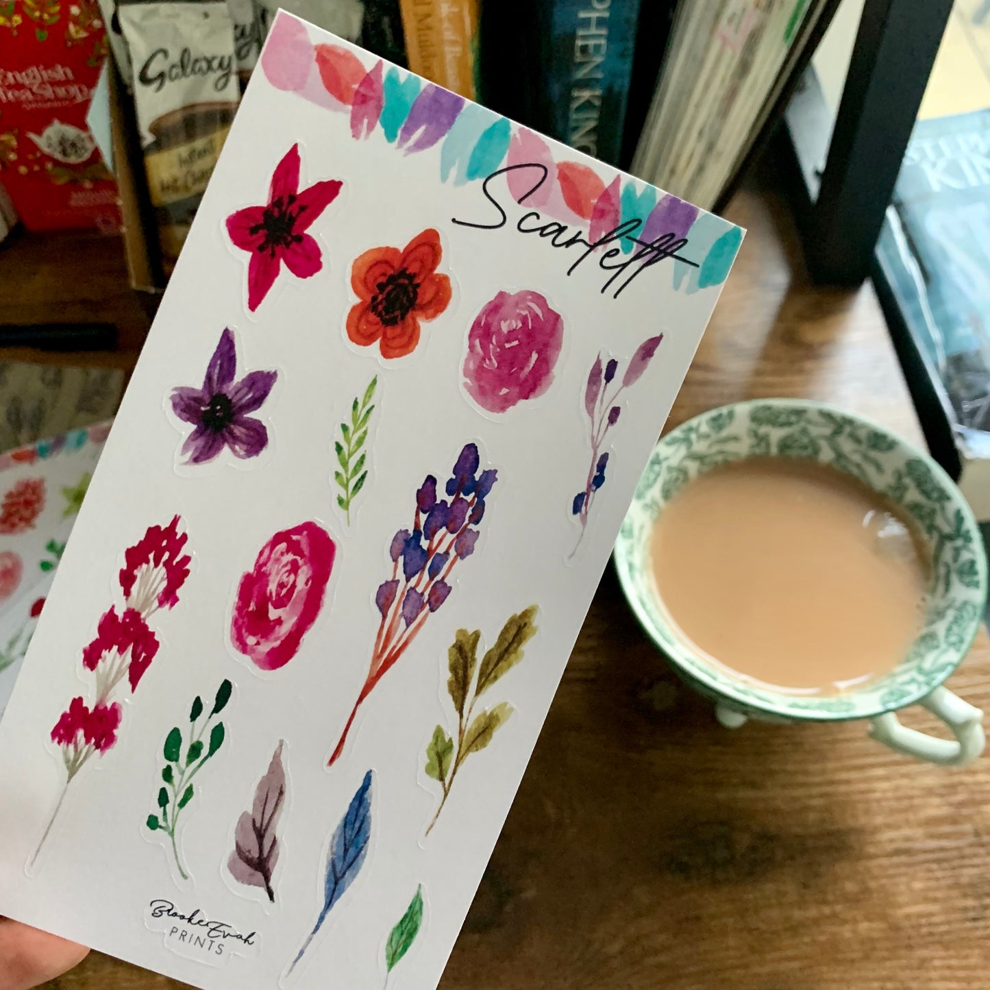 Inspired by nature - Floral Watercolour Stickers