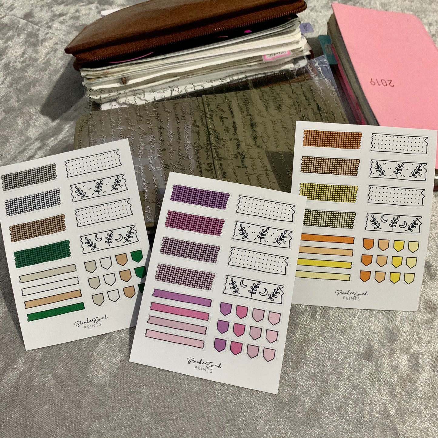 Washi Strip Stickers - Functional