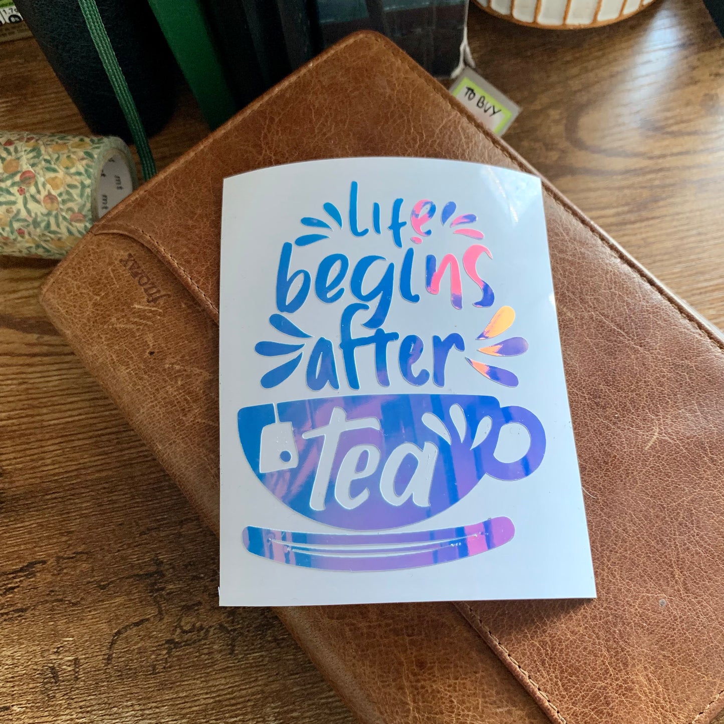 Life begins after tea Vinyl - Red Moon Collection