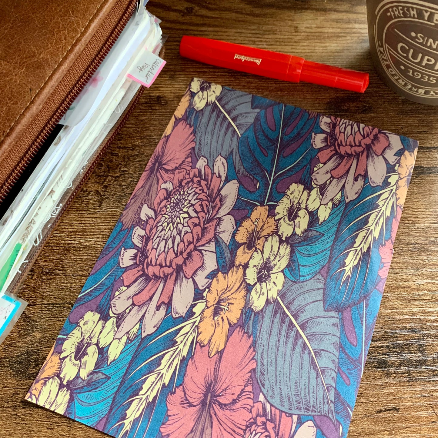 Floral Planner Dashboards- Tomoe River Paper - Delightful