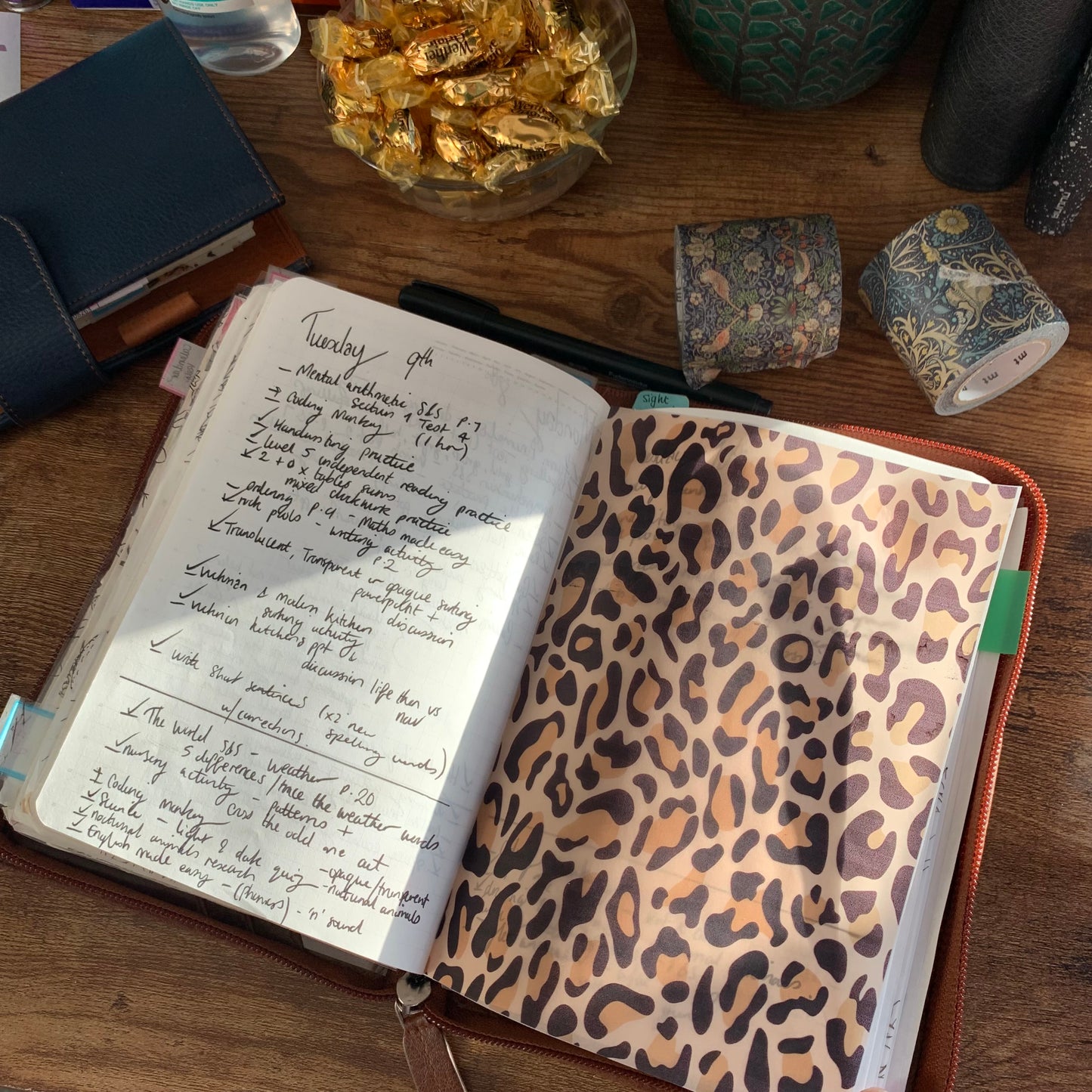 Leopard Print - Vellum Planner Dashboard