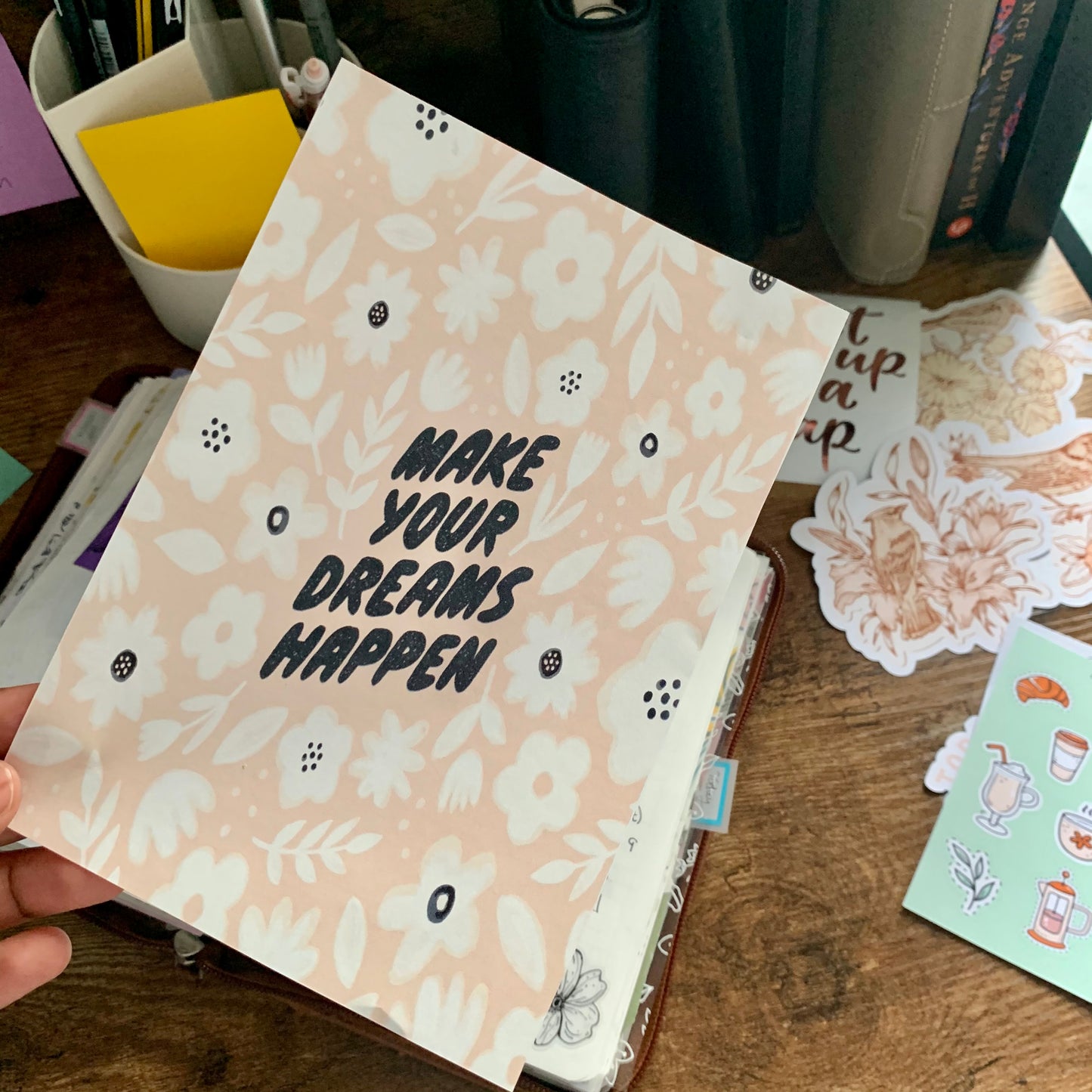 Printed Tomoe River Paper Planner Dashboards- Make your dreams happen
