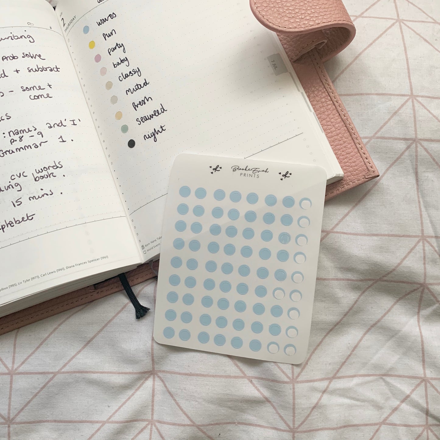 Transparent Dot Planner Stickers