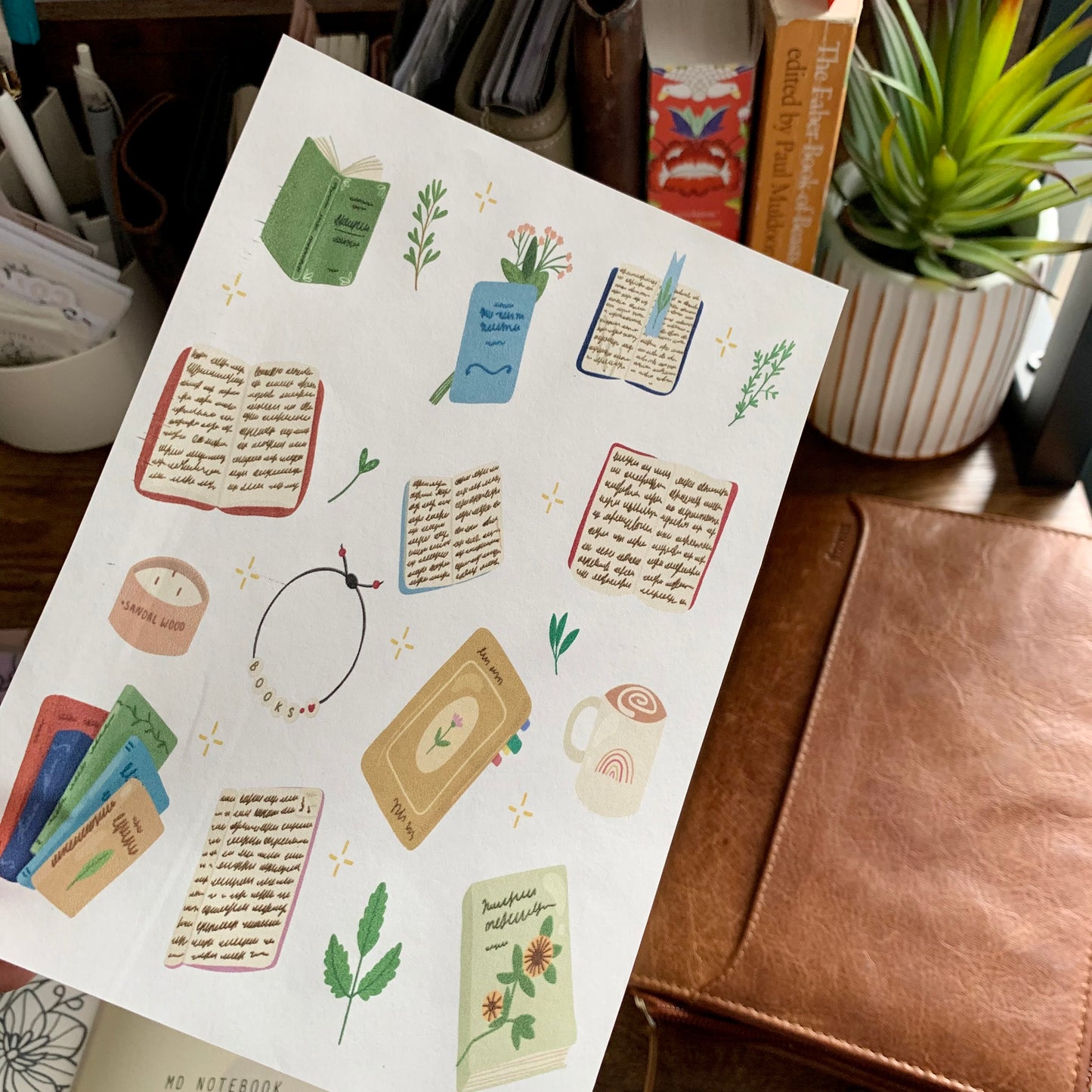 Printed Tomoe River Paper Planner Dashboards- Simple Pleasures