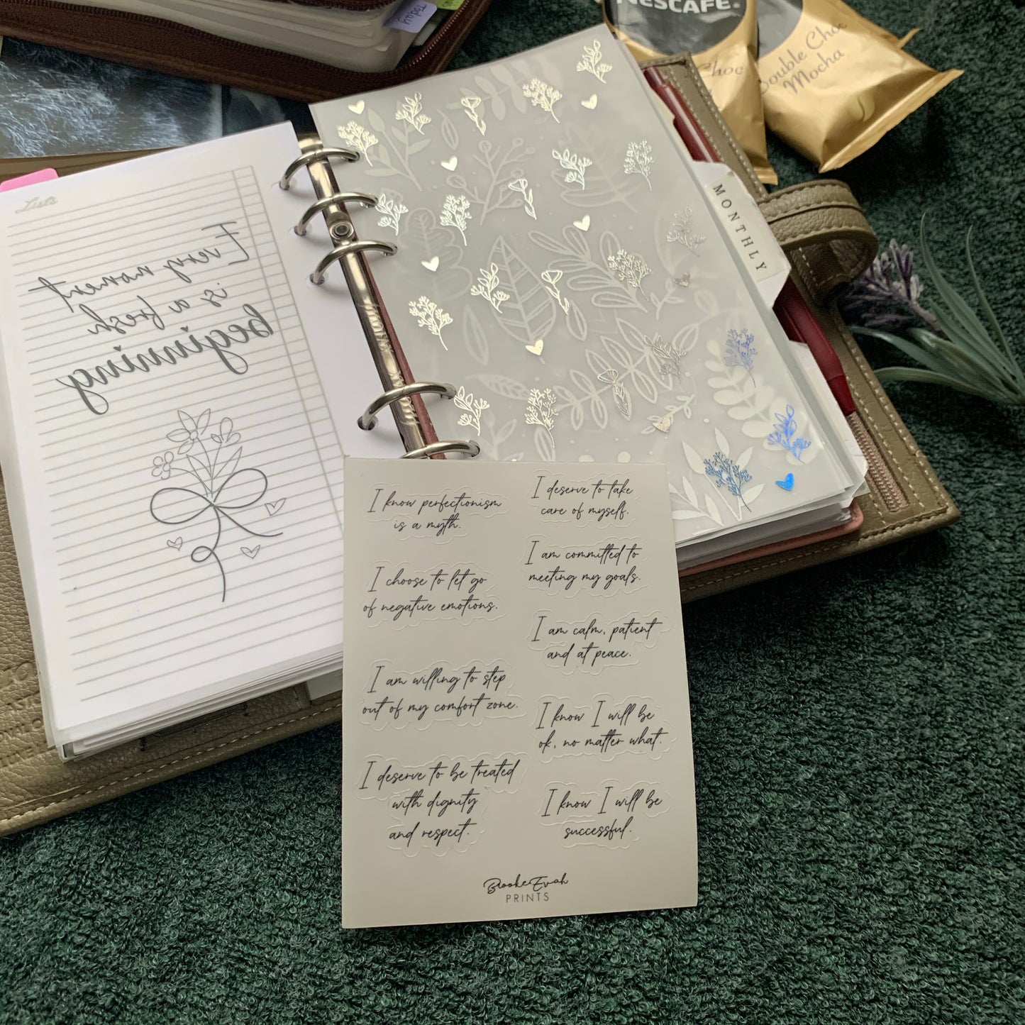 Transparent Affirmation Stickers