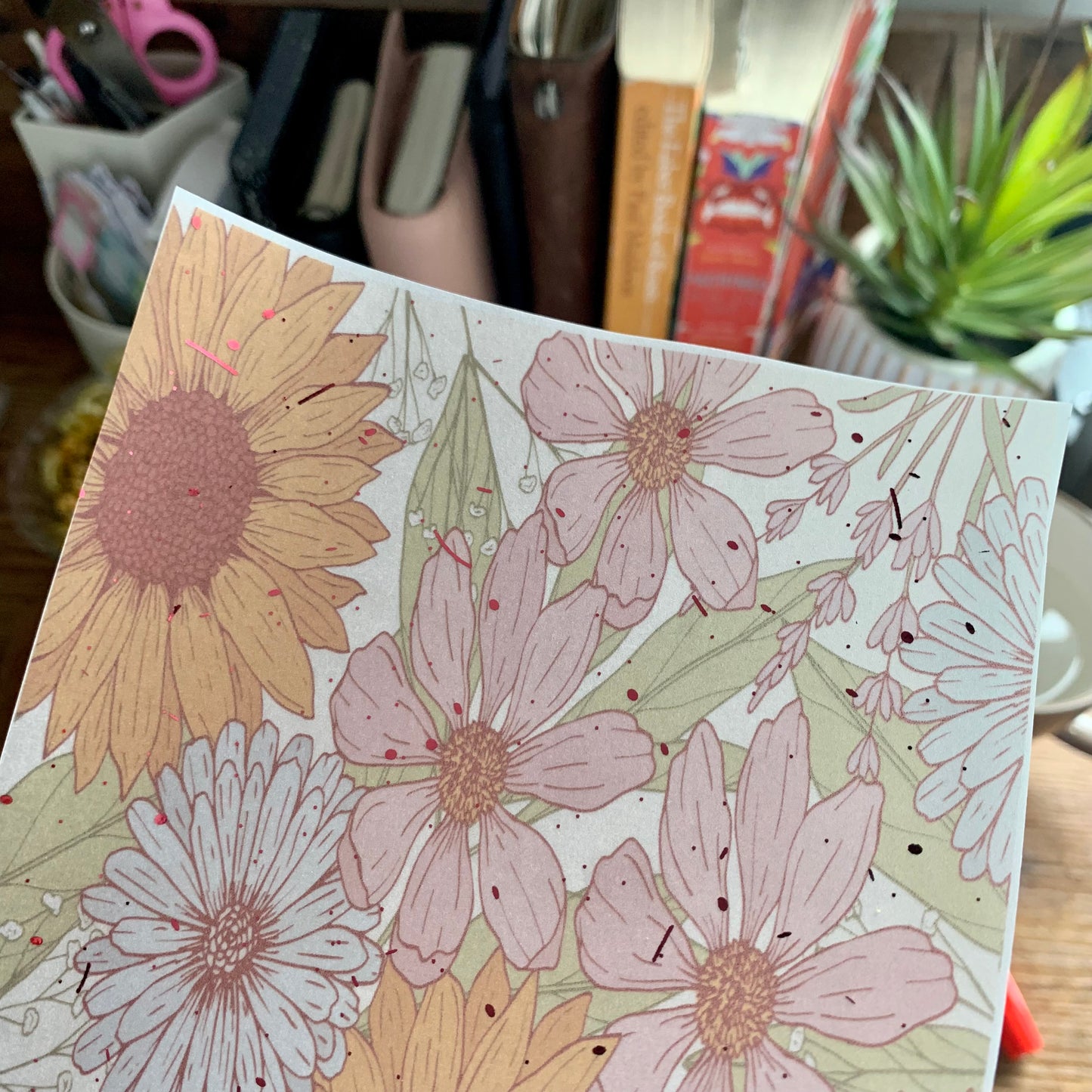 Printed Foiled Vellum Planner Dashboard- Wild Dreams