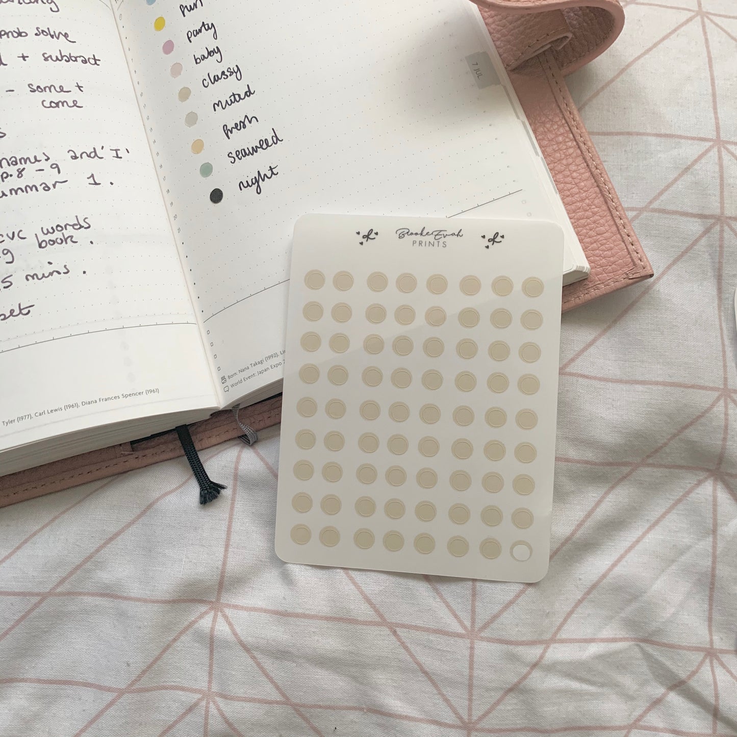 Transparent Dot Planner Stickers