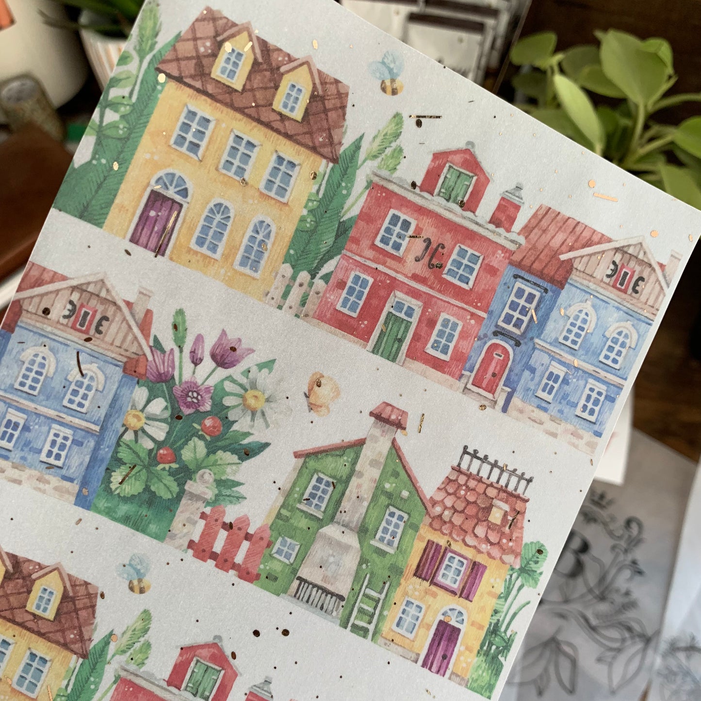 Watercolor Colorful Houses - Vellum Planner Dashboard - Love is a house *Spring Edition*