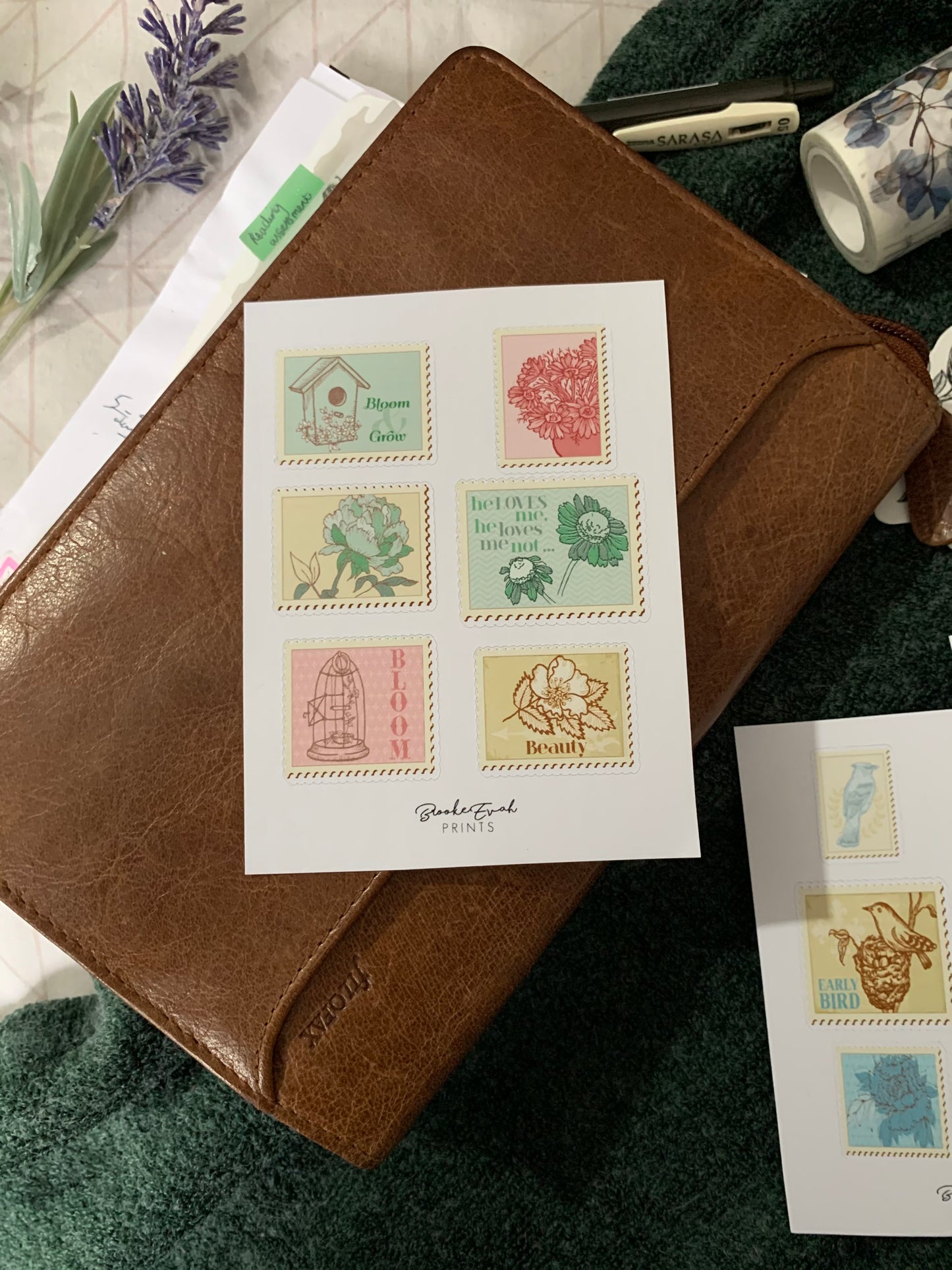 Vintage Stamp Stickers