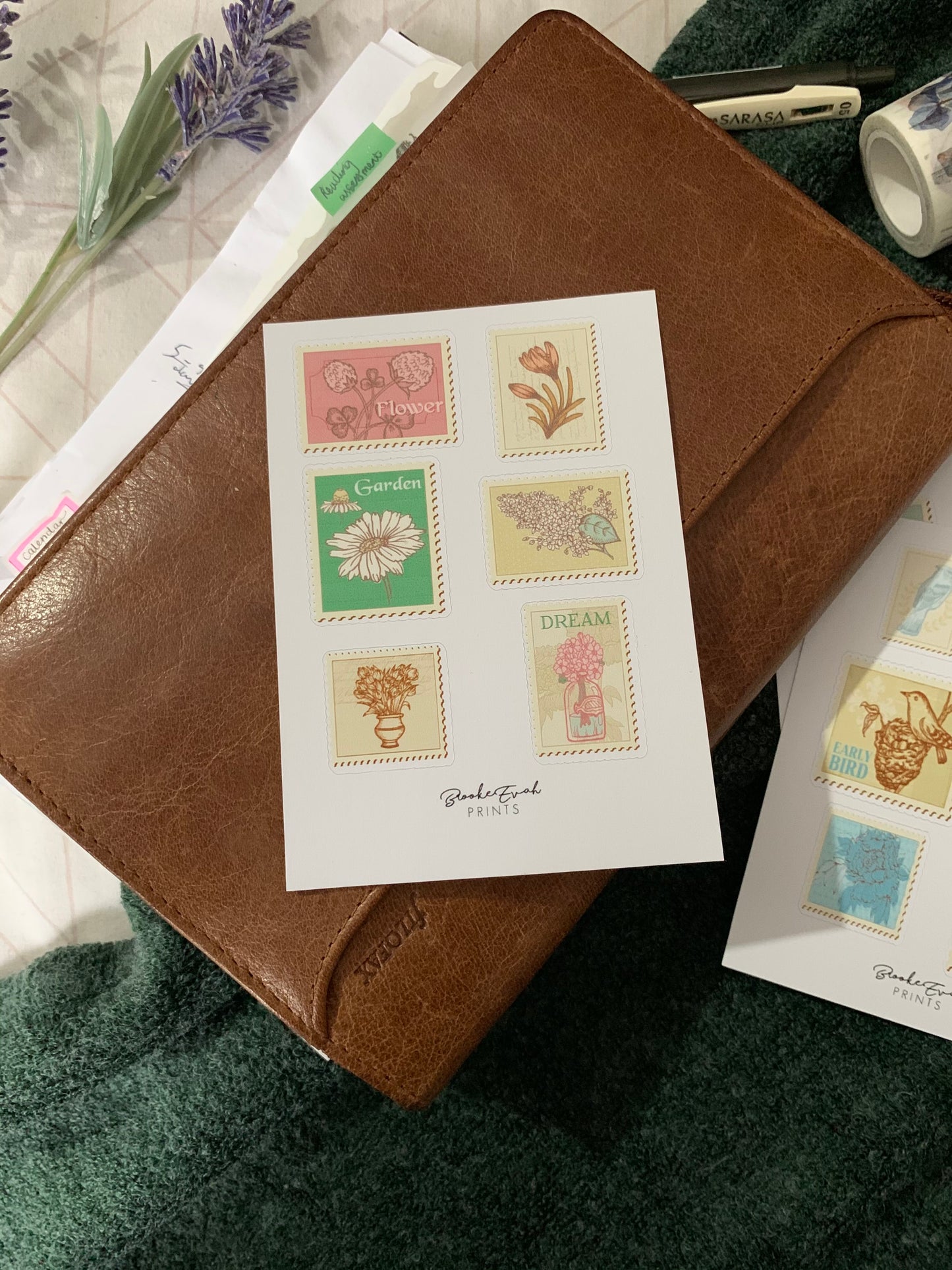 Vintage Stamp Stickers