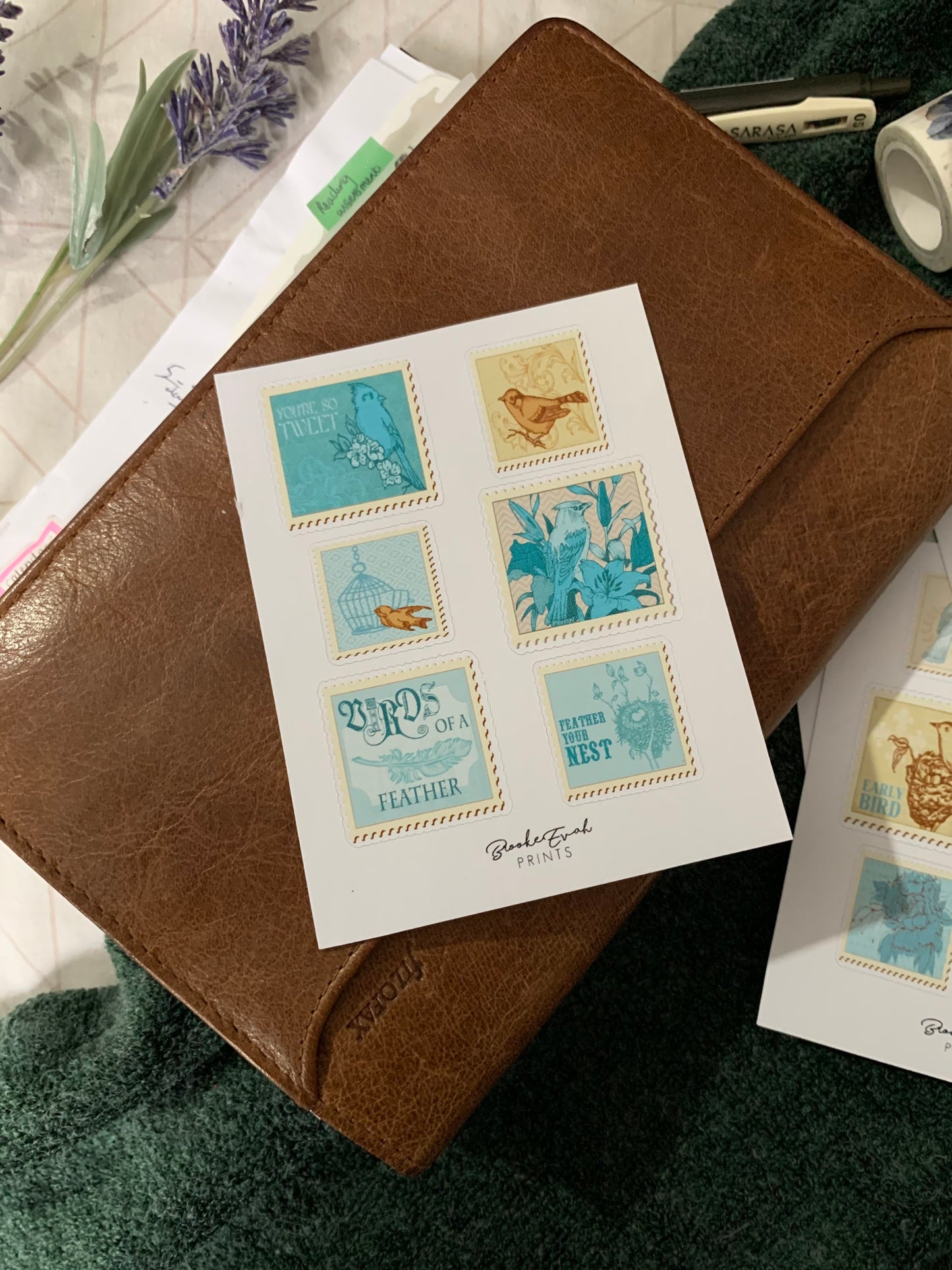 Vintage Stamp Stickers