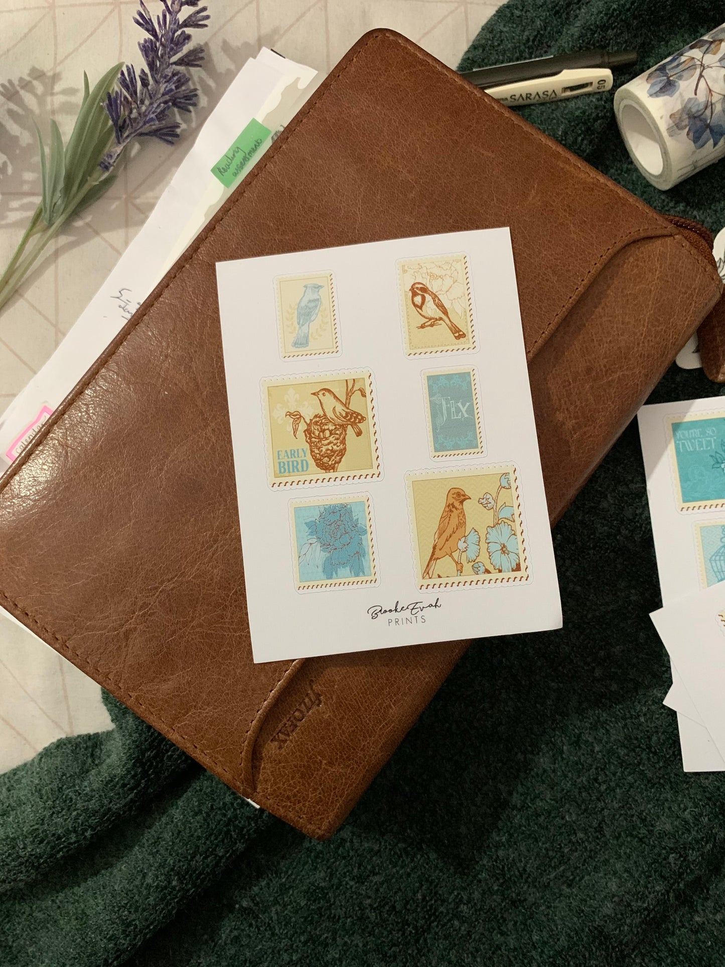 Vintage Stamp Stickers