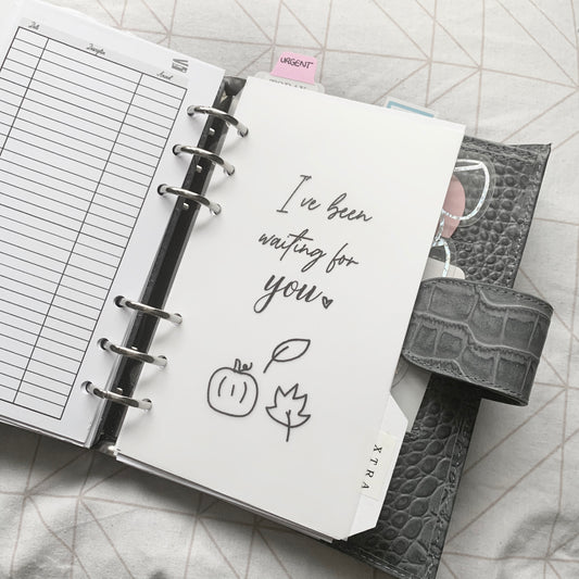 Printed Vellum Planner Dashboards - Fall