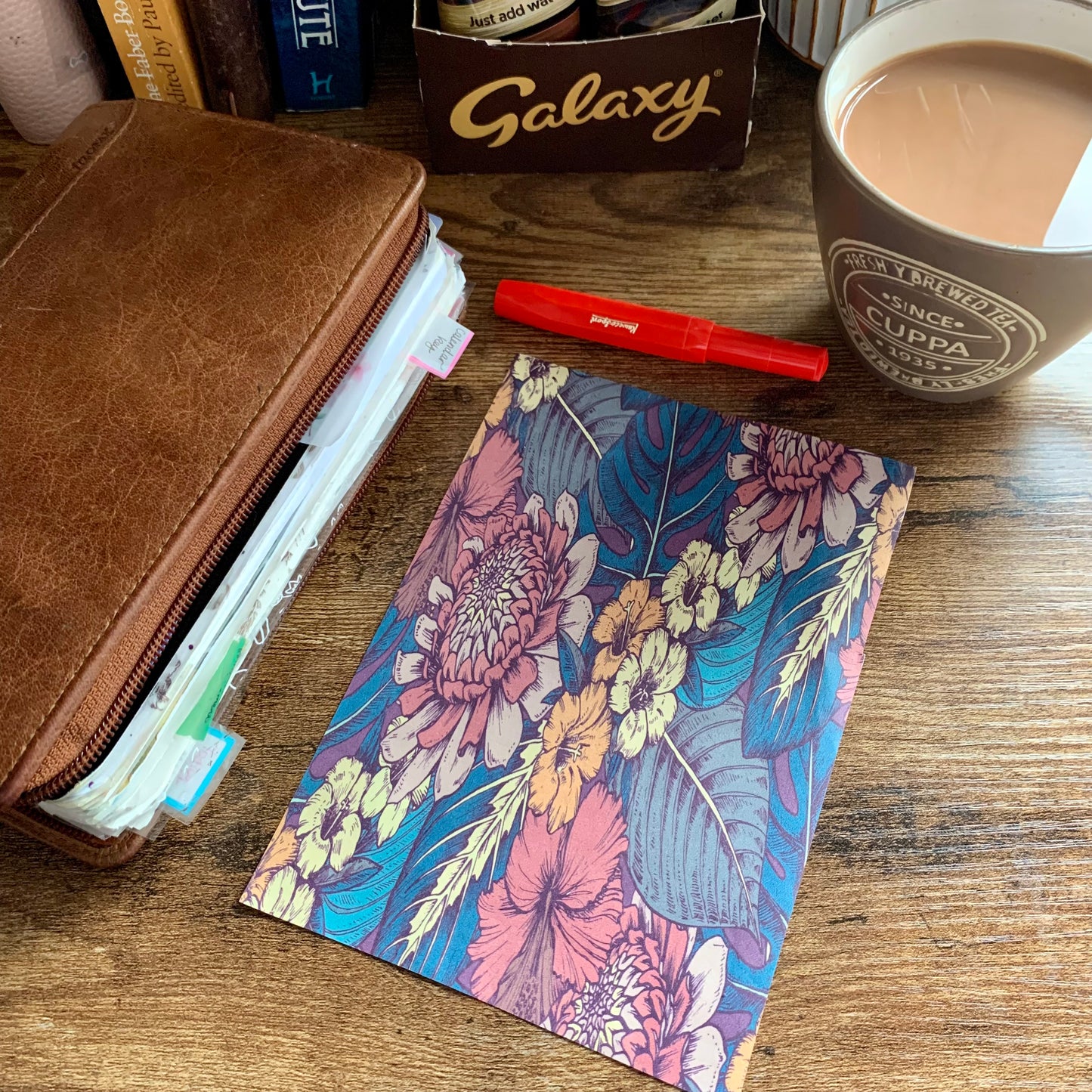 Floral Planner Dashboards- Tomoe River Paper - Delightful