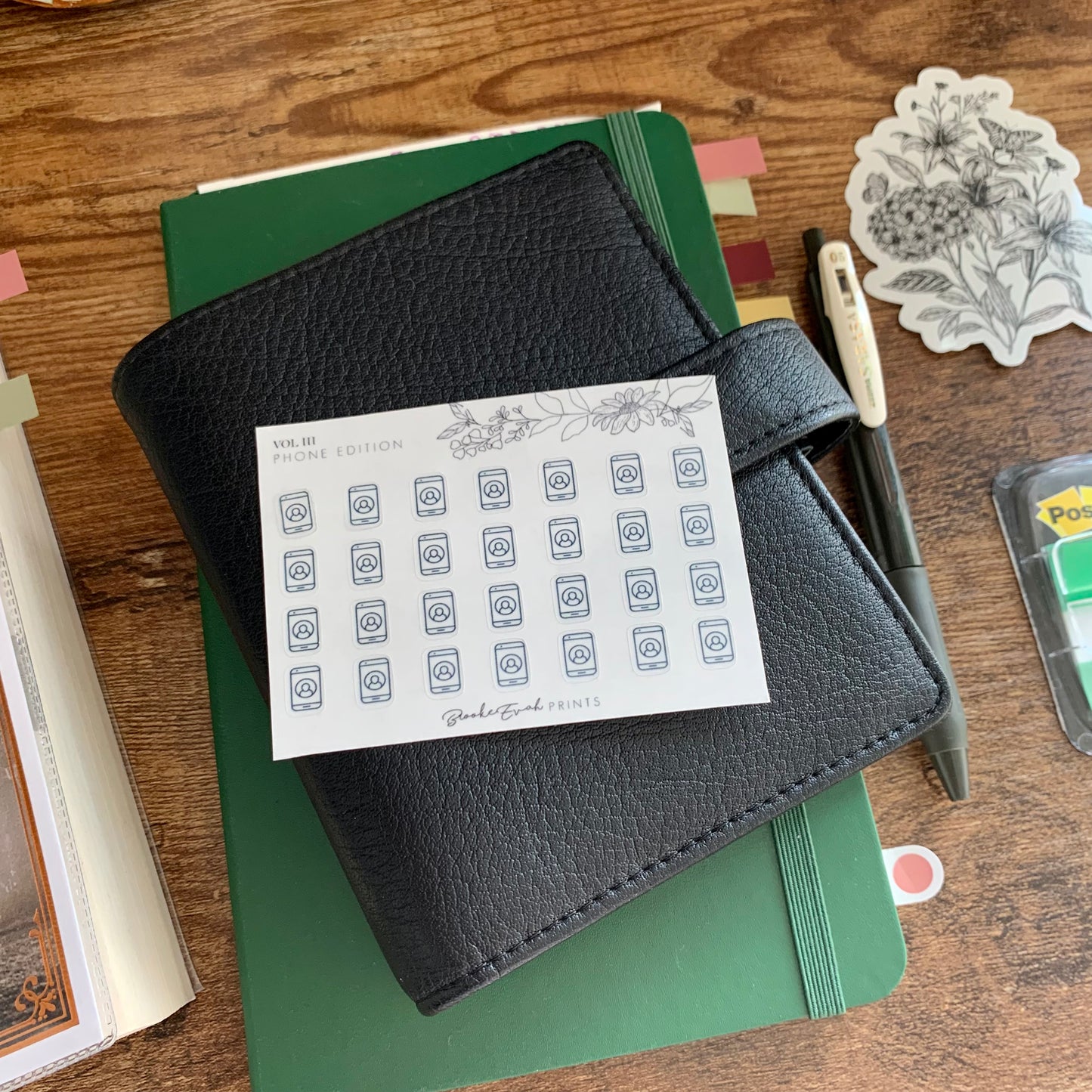 mini Minimal Phone Icon Stickers