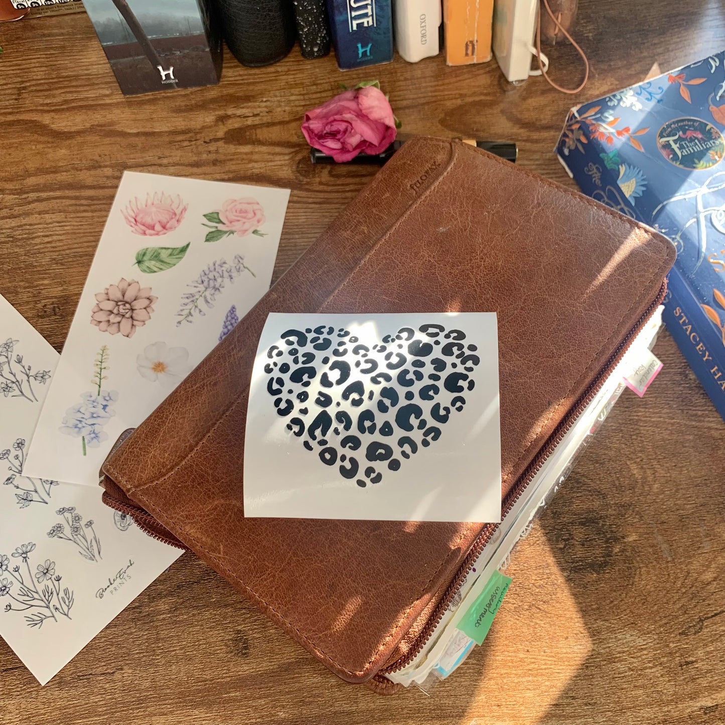 Leopard Heart Vinyl Decal Sticker - Floral Bliss II Collection