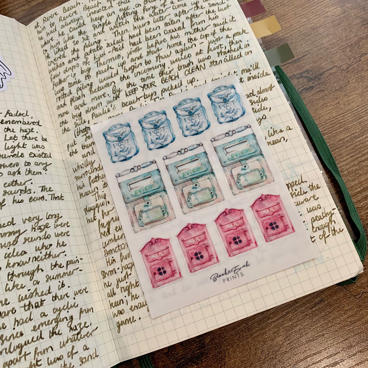 Vintage Mail & Post Box Stickers - Clear Sticker Paper