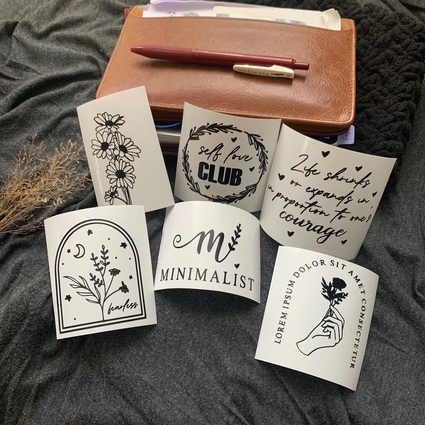 🖤 Black X Holo Collection - Vinyl Sticker Set